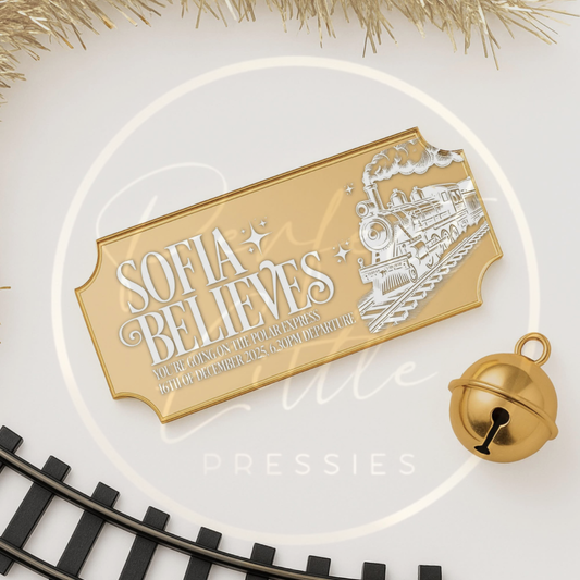 Christmas Ticket - Express Train Acrylic