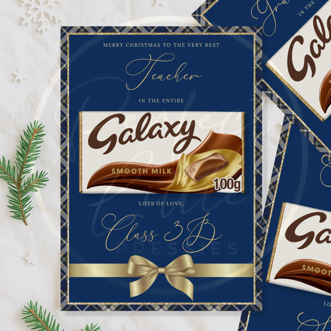 Christmas Chocolate Board - Best In The Galaxy Tartan