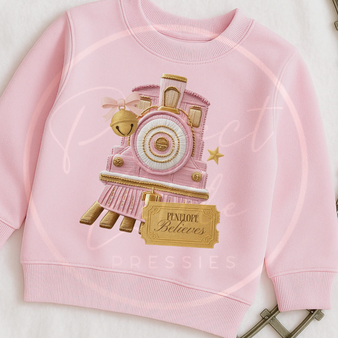Christmas Sweatshirt - Pink Express