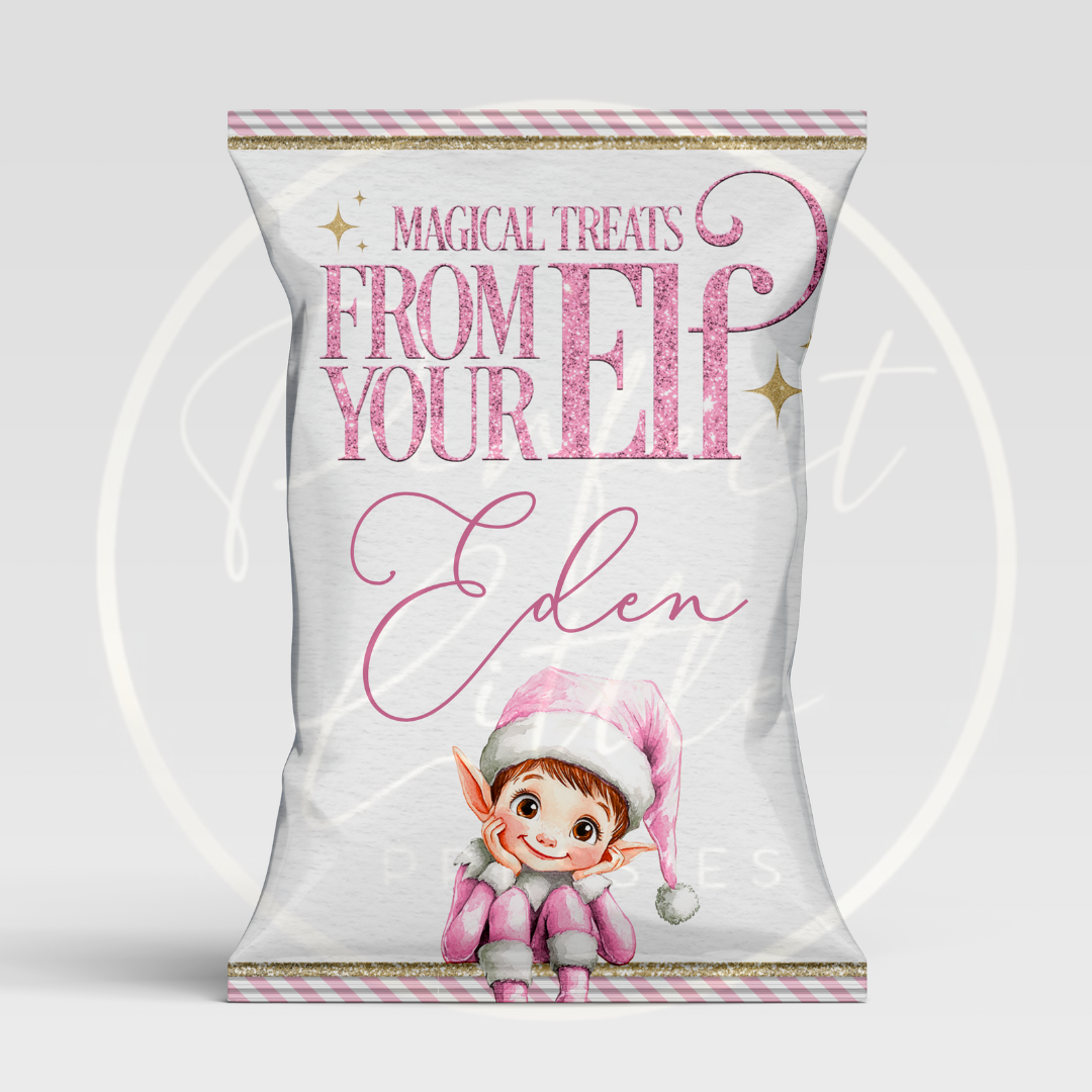 Christmas Treat Packet - Pink Elf