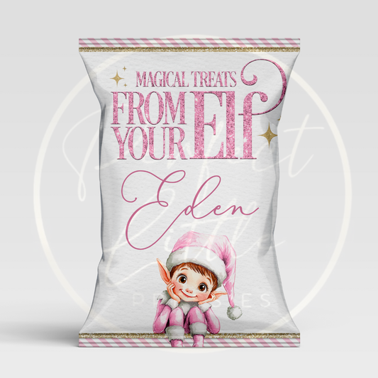 Christmas Treat Packet - Pink Elf