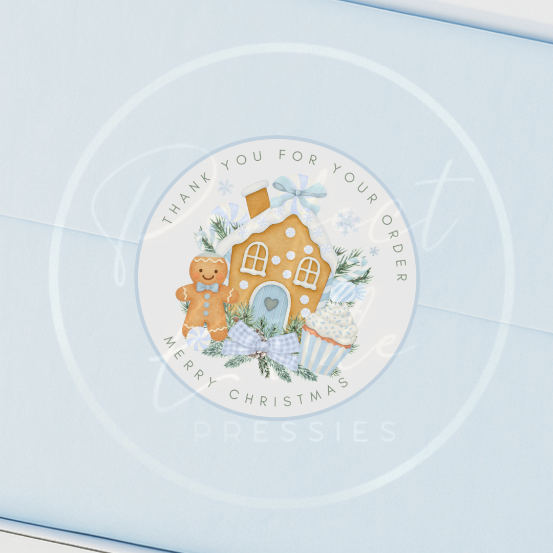 Christmas Stickers - Thank You For Your Order (5 Pack)