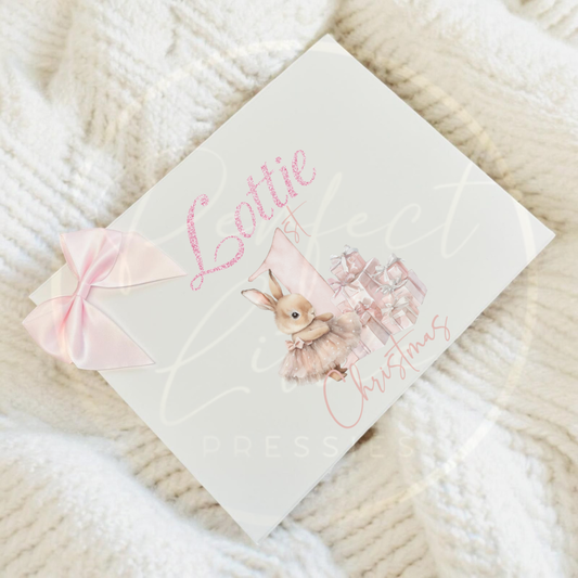 Christmas Box - Pink Bunny 1st Christmas