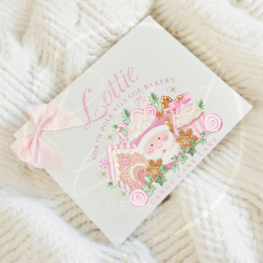 Christmas Box - Pink Village Bakery Scene