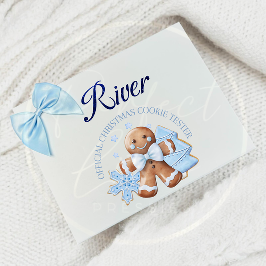 Christmas Box - Cookie Tester Blue