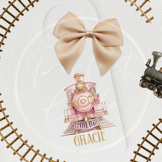 Christmas Door Hanger - Pink Express