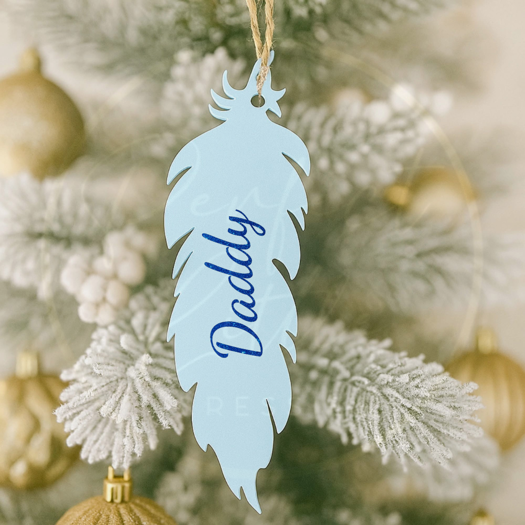 Christmas Decoration - Memorial Feather