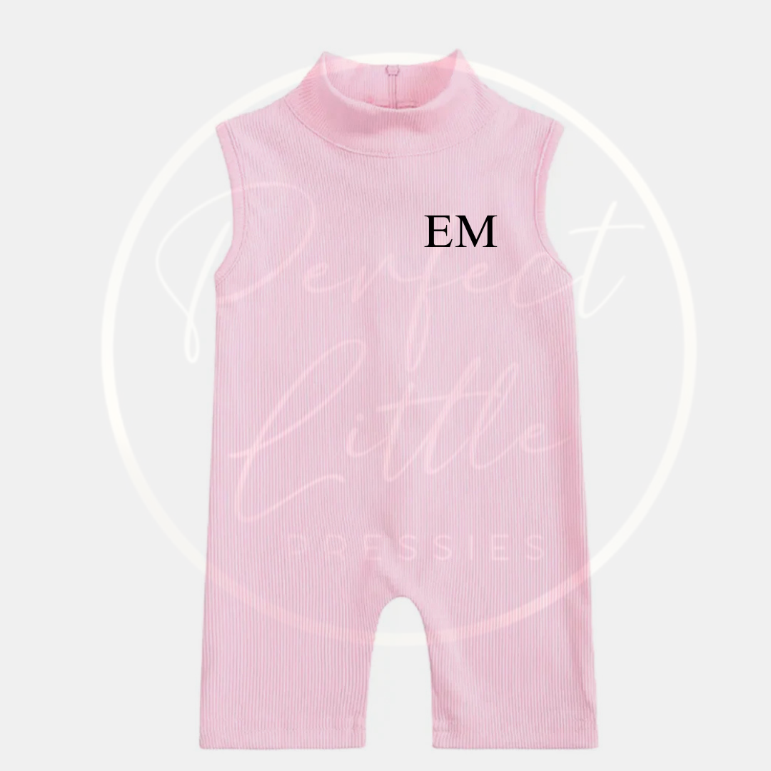 Girls Ribbed Jumpsuit Initial