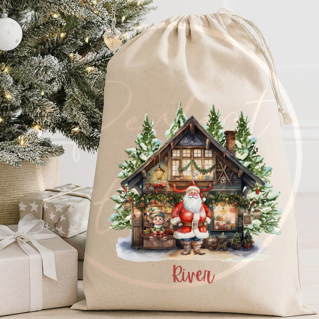 Christmas Sack - Cottage Scenes