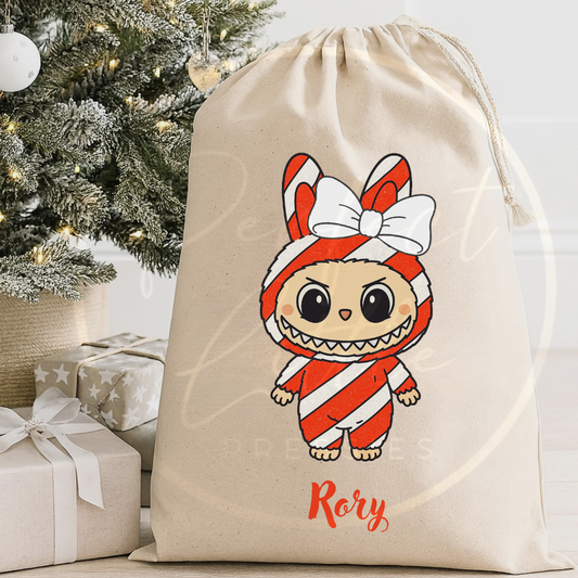 Christmas Sack - Bubu Monster Red Stripe