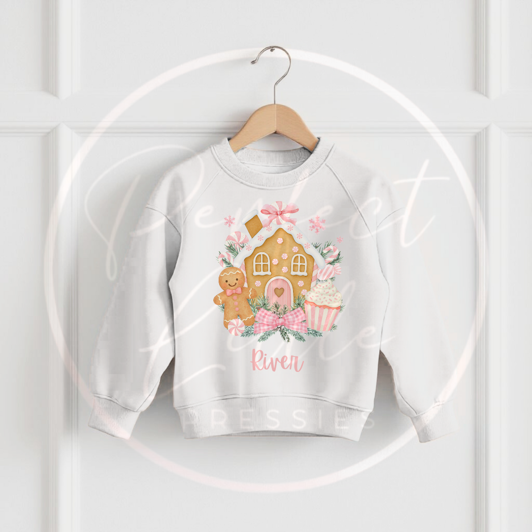 Christmas Sweatshirt - Gingerbead Houses