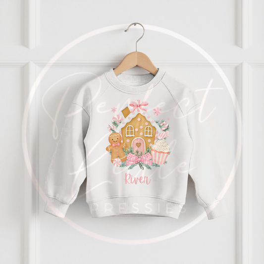 Christmas Sweatshirt - Gingerbead Houses
