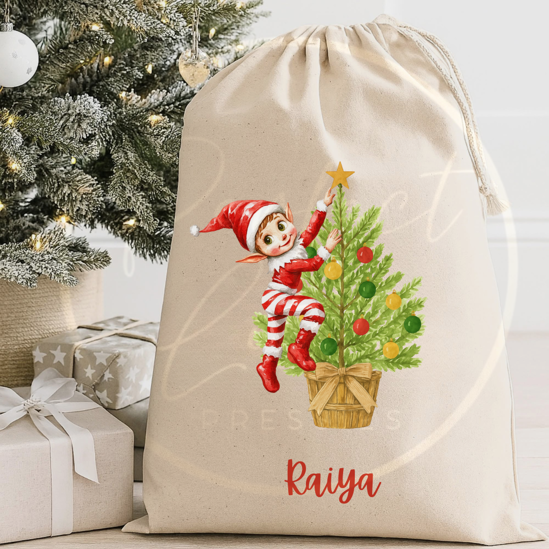 Christmas Sack - Elf Tree