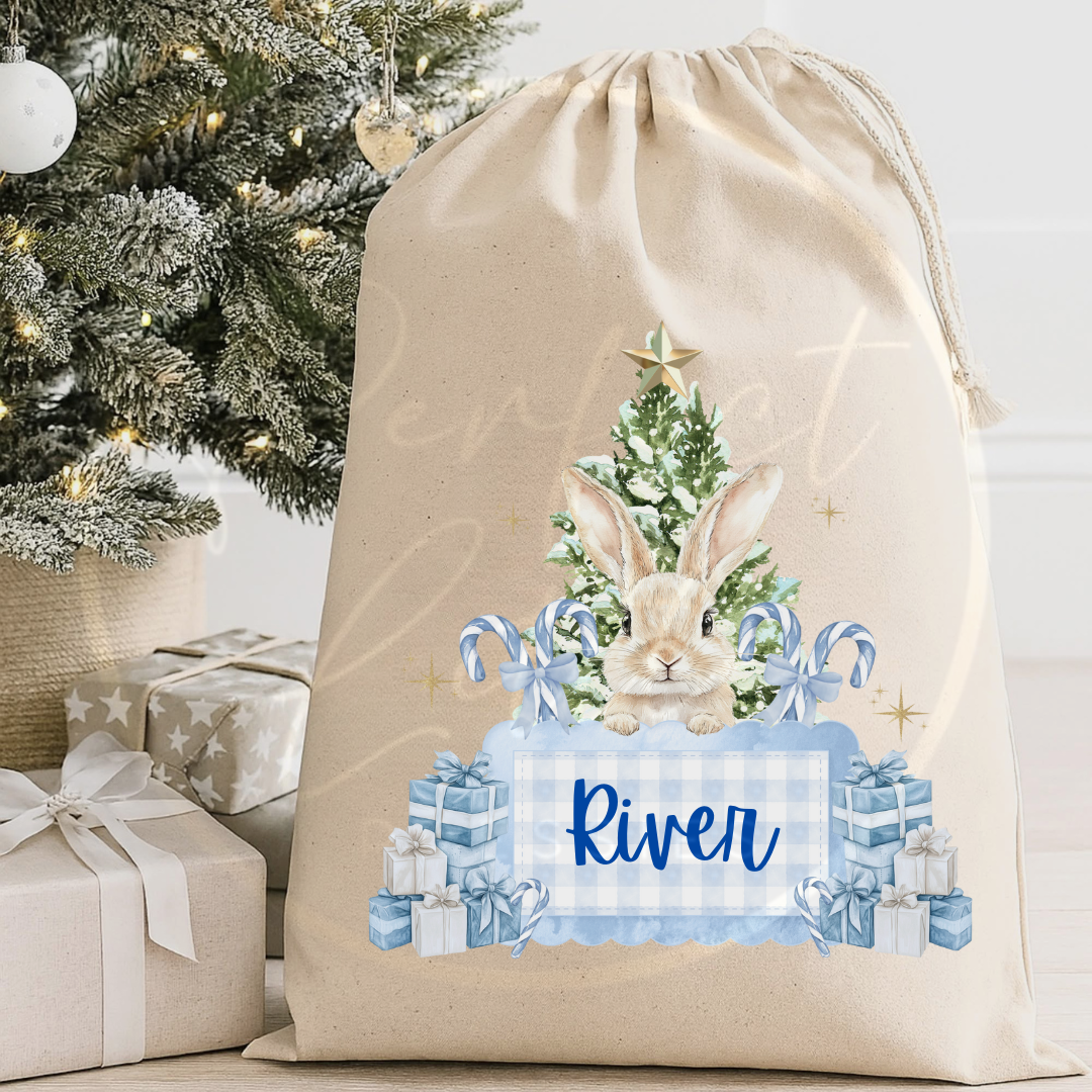 Christmas Stack - Gingham Bunny