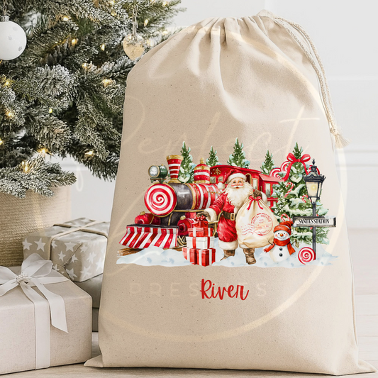 Christmas Sack - Santa Train