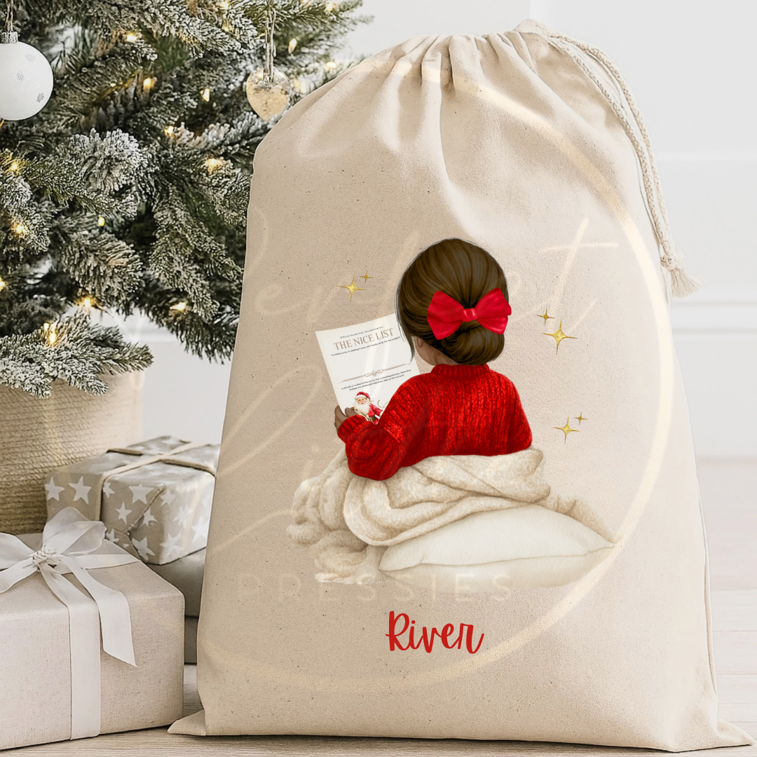 Christmas Sack - Nice List Girl