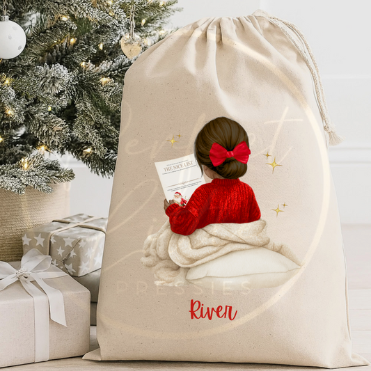 Christmas Sack - Nice List Girl