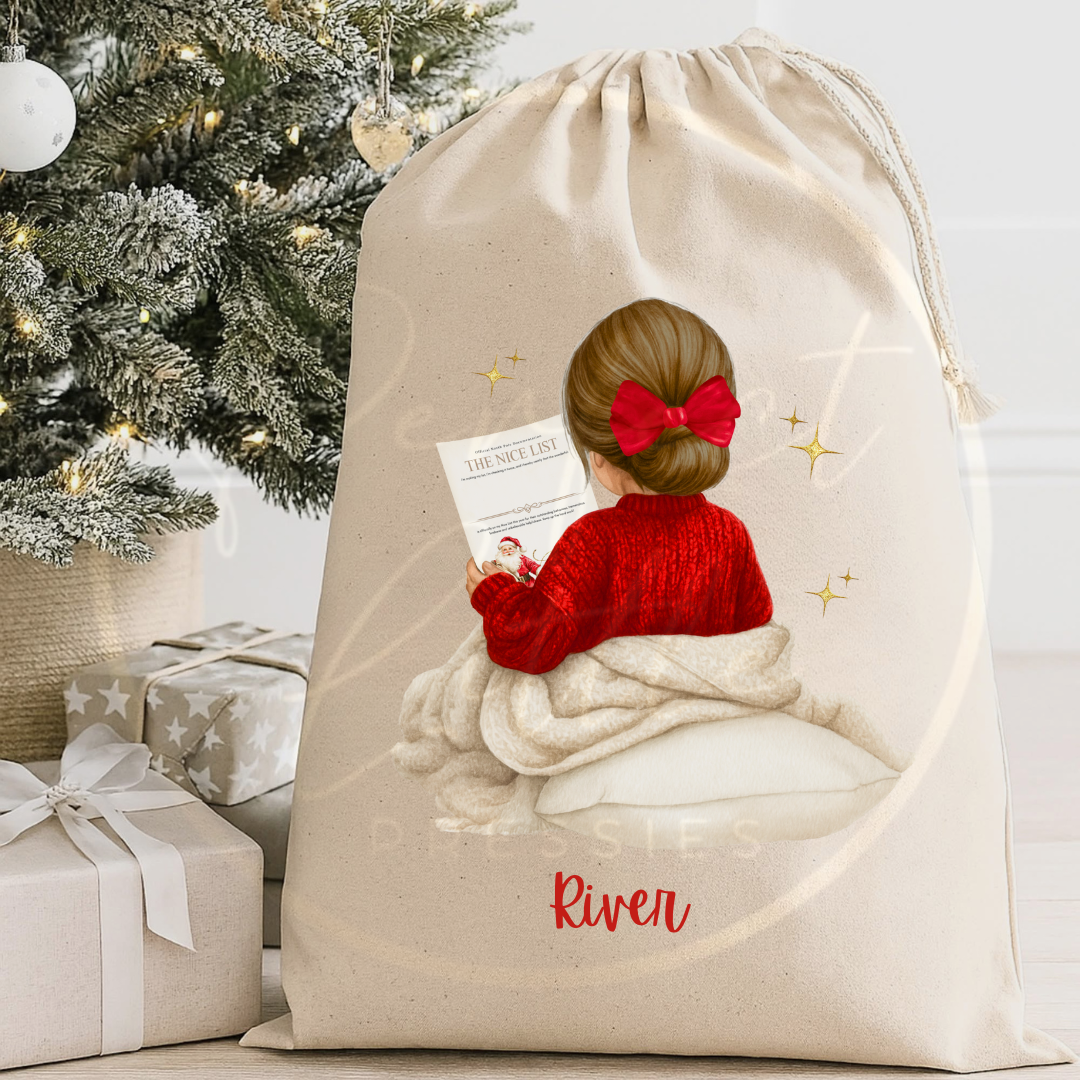 Christmas Sack - Nice List Girl