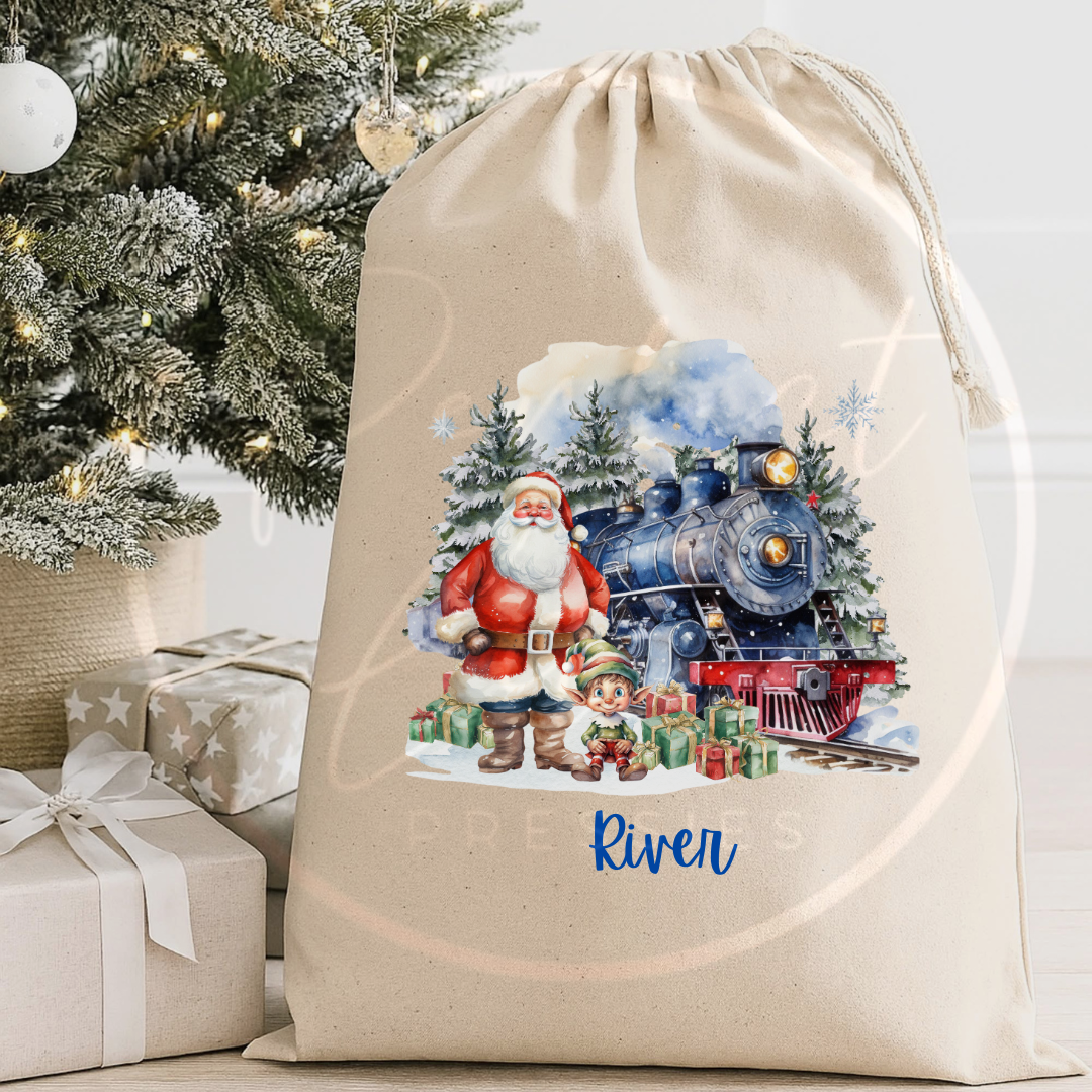 Christmas Sack - Santa Express Scene
