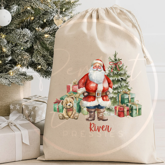 Christmas Sack - Santa Bear