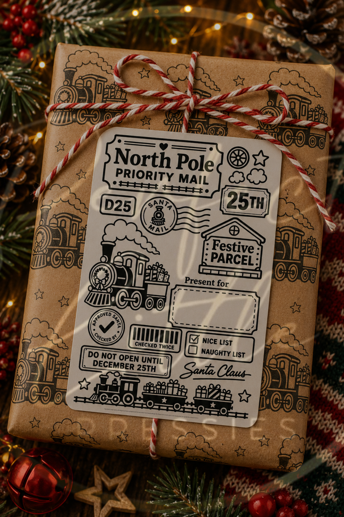 Christmas Labels - Custom 4x6" Thermal Labels (20 Designs)