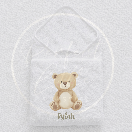 Baby Hooded Towel - Baby Bear Design