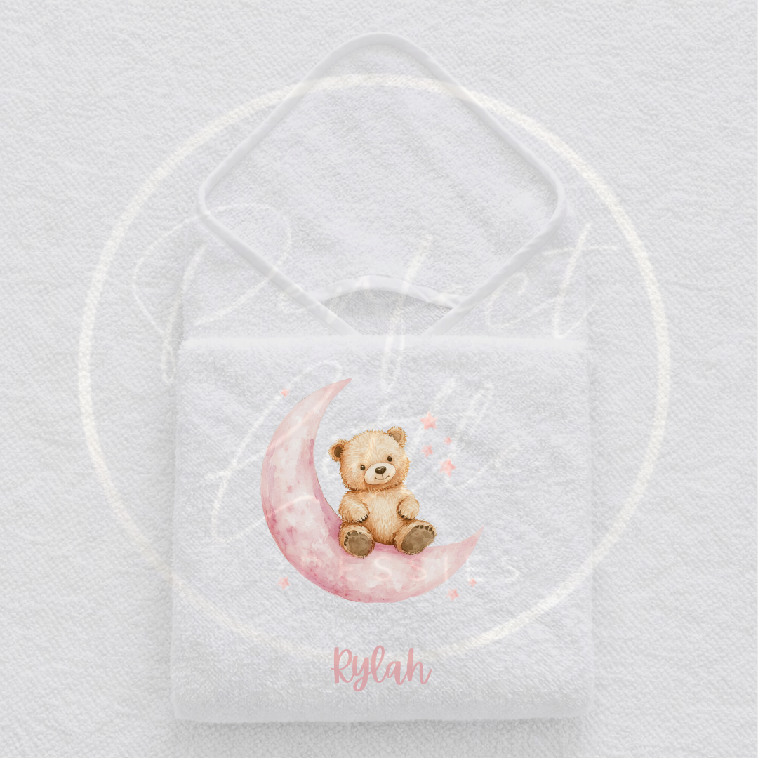 Baby Hooded Towel - Moon Bear Design