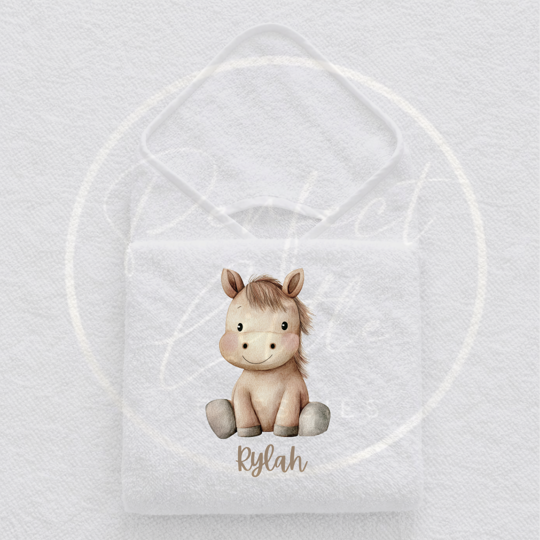 Baby Hooded Towel - Cute Animal Design