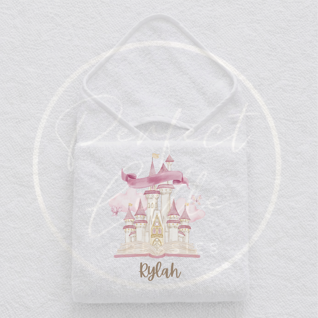 Baby Hooded Towel - Fairy Castle Design