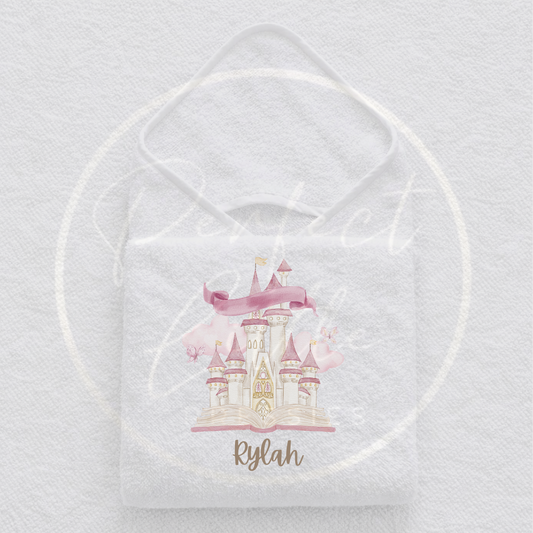 Baby Hooded Towel - Fairy Castle Design