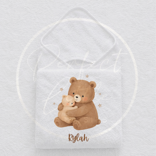 Baby Hooded Towel - Cuddle Bears Design
