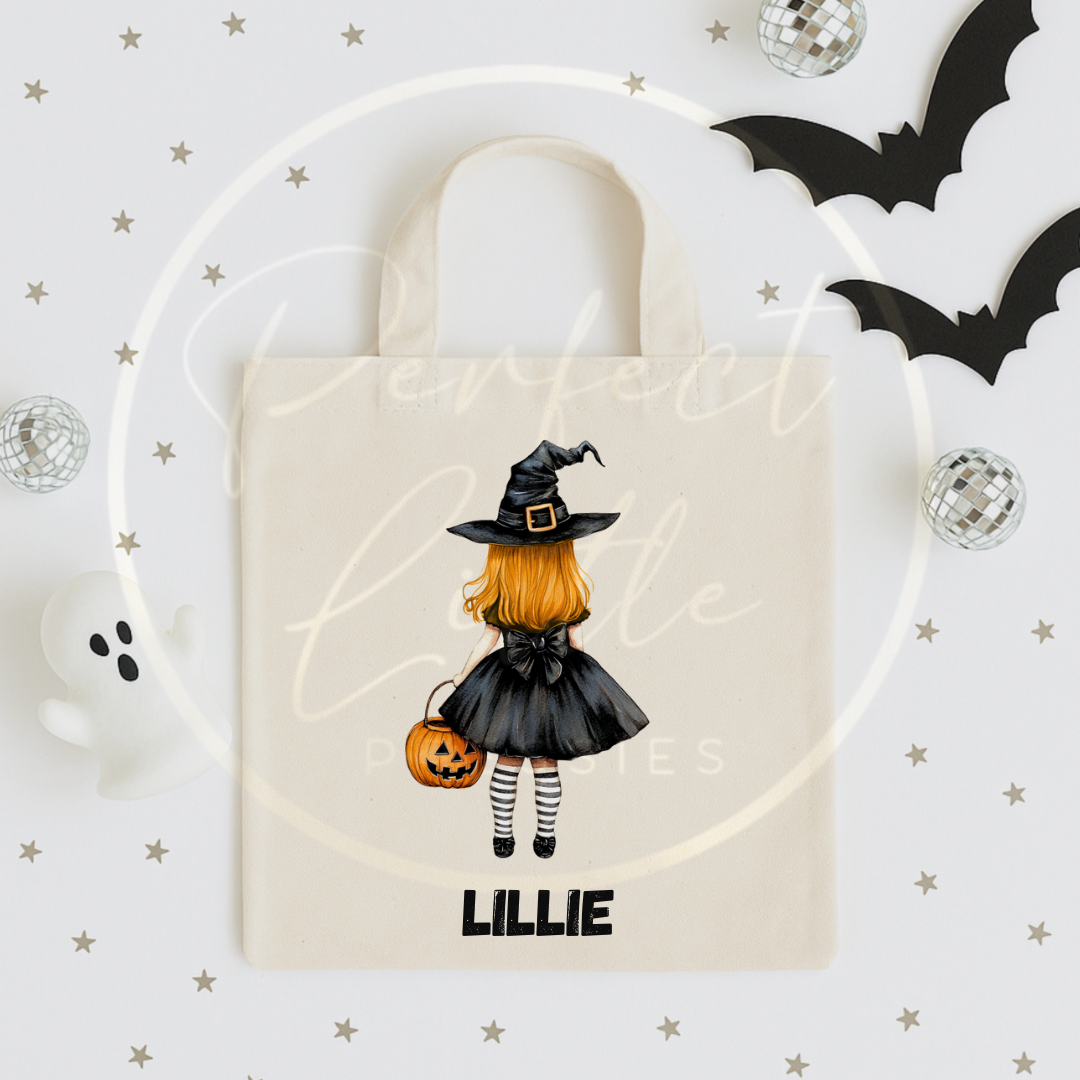 Halloween Witch Custom Dolly Tote Bag