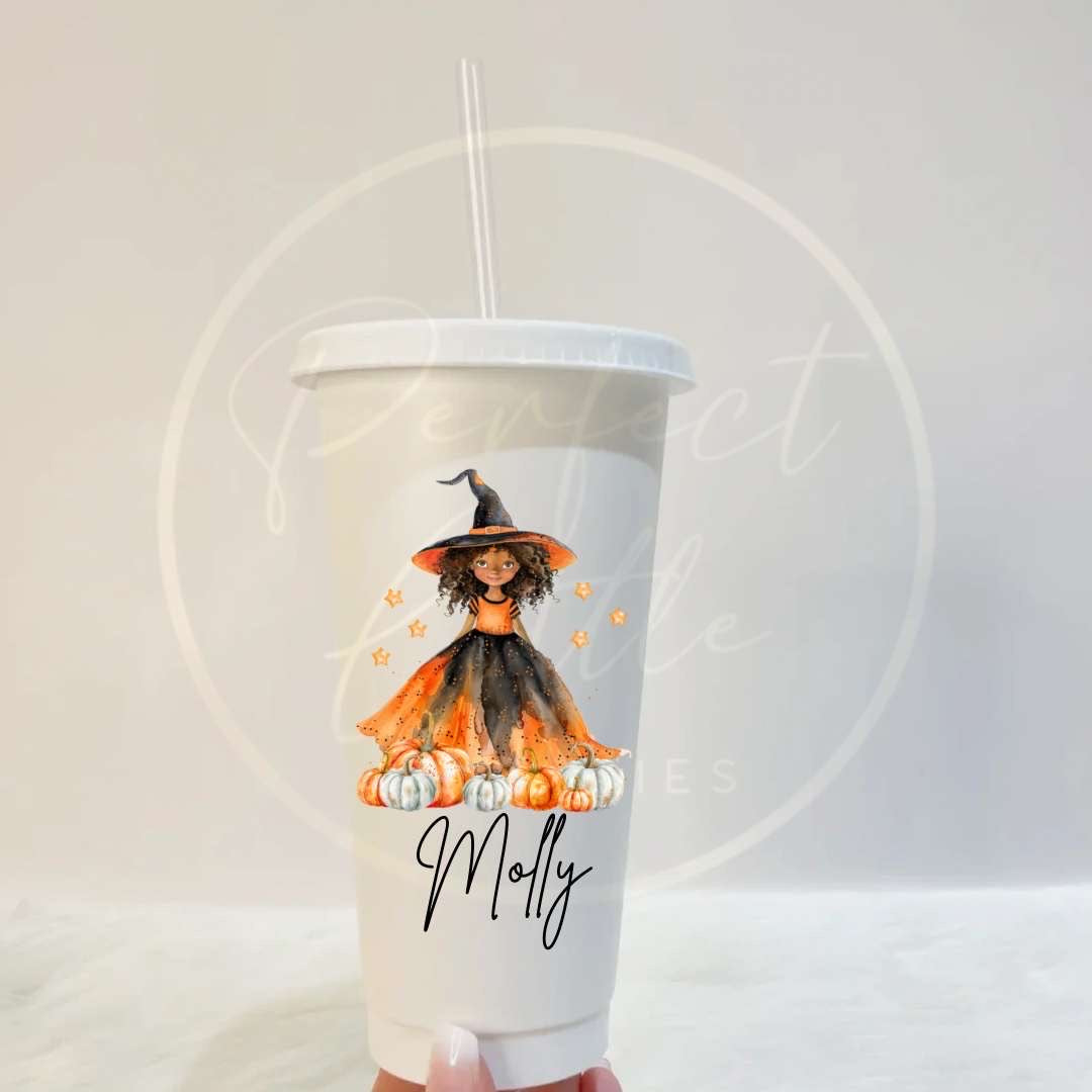 Halloween Witch Dress Dolly Cold Cup 24oz