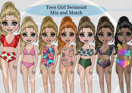 DESIGN A DOLLY - Teen Girl Swimsuit
