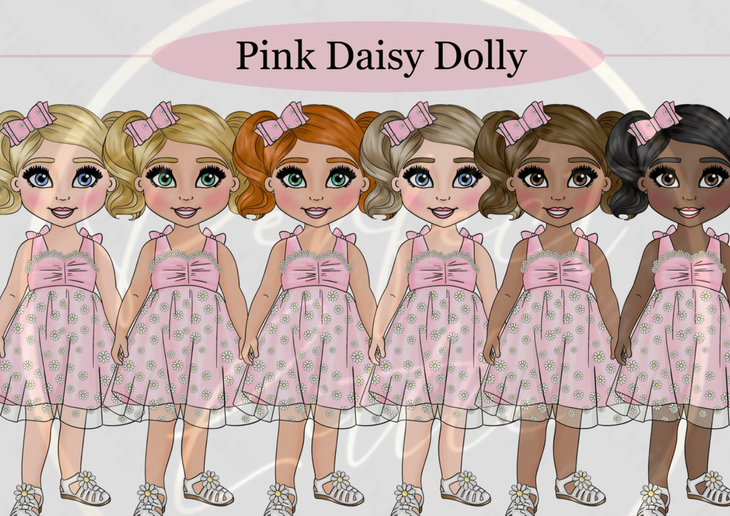 DESIGN A DOLLY - Pink Daisy Toddler