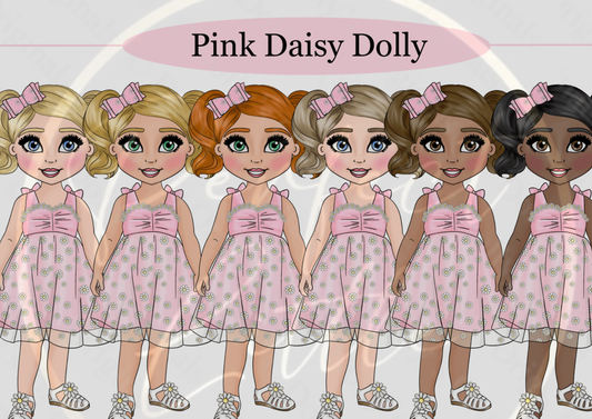 DESIGN A DOLLY - Pink Daisy Toddler