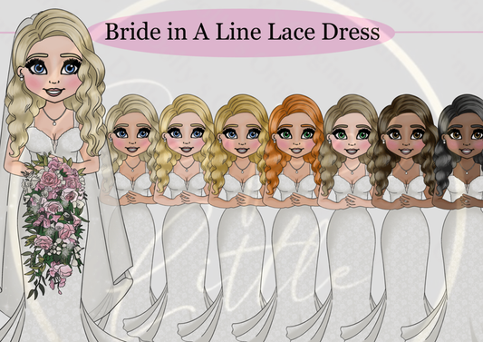 DESIGN A DOLLY - Bride A Line Dress