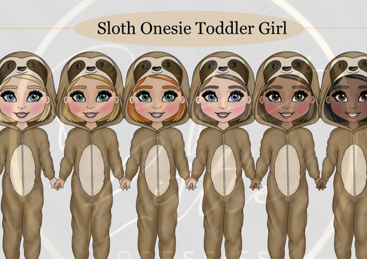 DESIGN A DOLLY - Sloth Onesie Toddler Girl