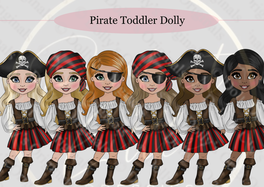 DESIGN A DOLLY - Pirate Toddler Girl