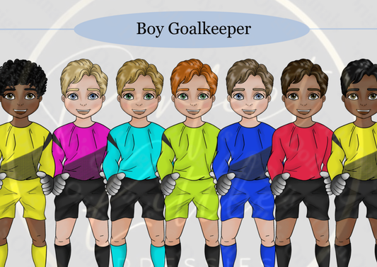 DESIGN A DOLLY - Boy Goalkeeper