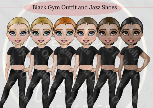 DESIGN A DOLLY - Black Jazz Outfit
