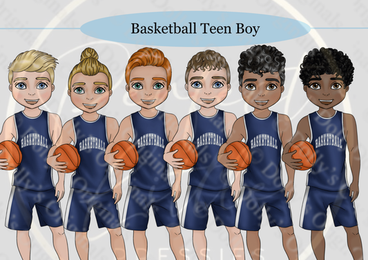 DESIGN A DOLLY - Basketball Teen Boy