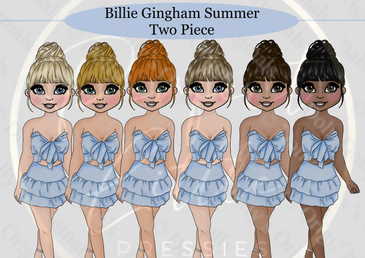 DESIGN A DOLLY - Billie Gingham Summer Two Piece