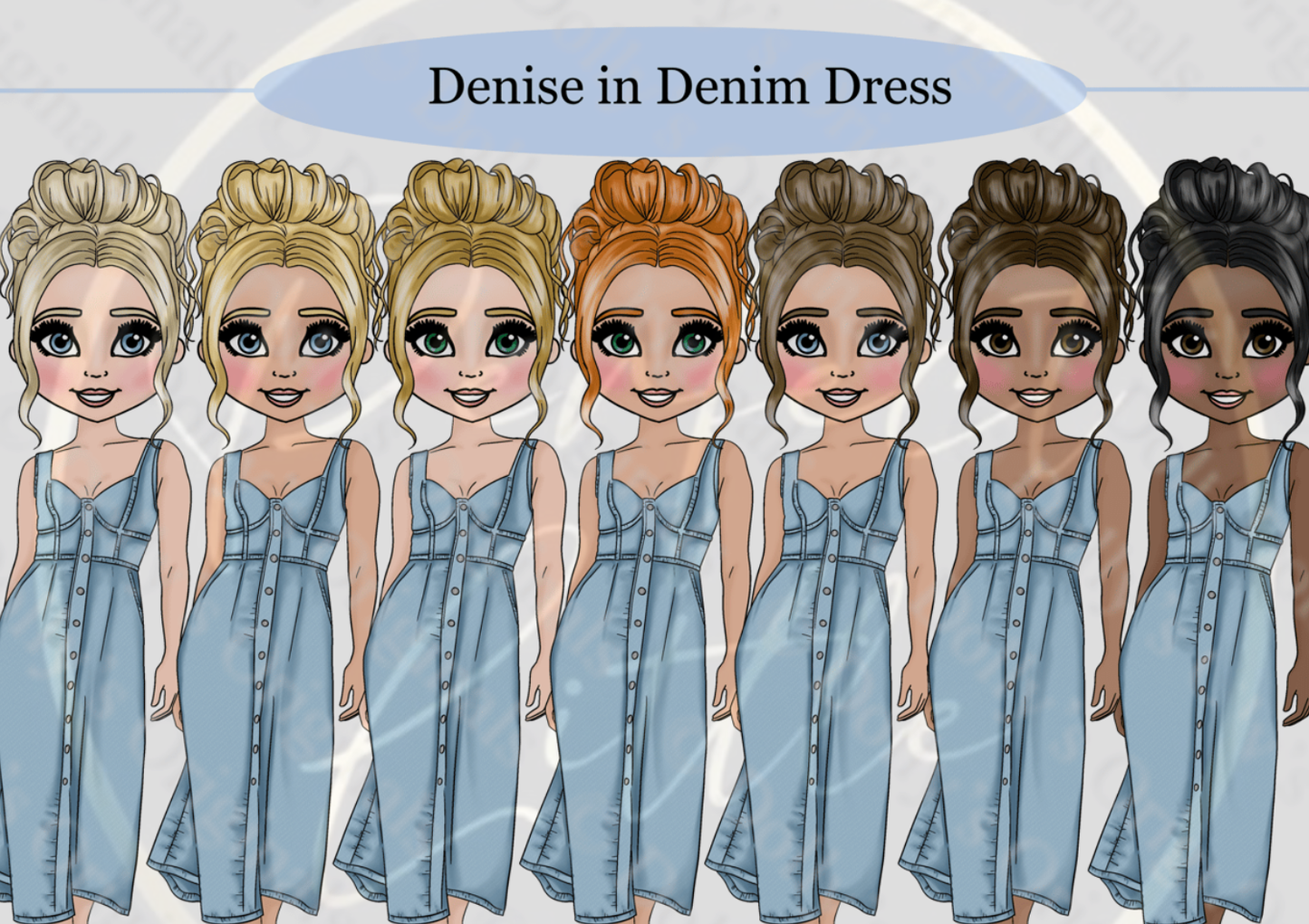 DESIGN A DOLLY - Denise Denim Dress