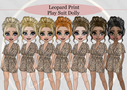 DESIGN A DOLLY - Leopard Print Play Suit