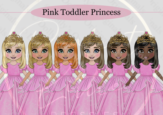 DESIGN A DOLLY - Pink Toddler Princess