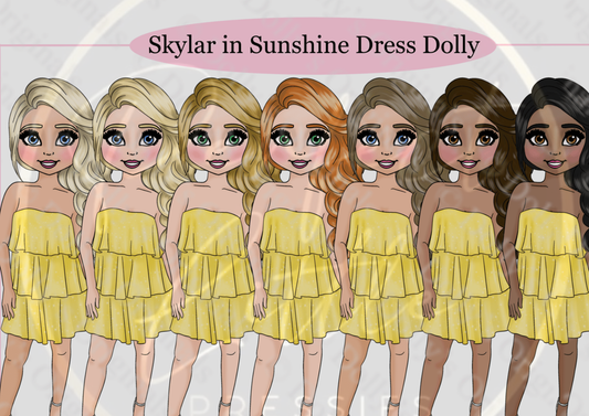 DESIGN A DOLLY - Skylar Sunshine Dress