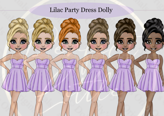 DESIGN A DOLLY - Lilac Party Dress