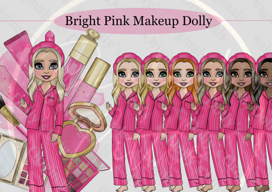 DESIGN A DOLLY - Bright Pink Make Up Dolly