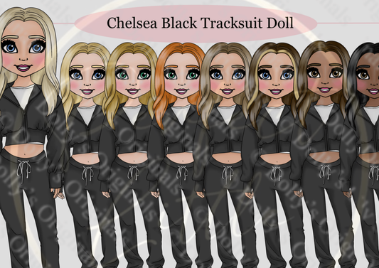 DESIGN A DOLLY - Chelsea Black Tracksuit